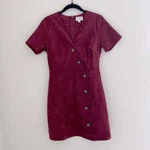 Everly red corduroy dress size small